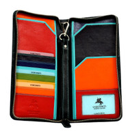 Visconti SP28 Multi Colored Soft Leather Travel Wallet