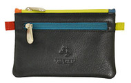 Visconti CP2 Cora Multi Colored Coin Purse Mini Wallet (Navy Multi)