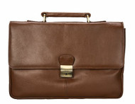 Visconti 18074 Russel Classic Large Mens Leather Briefcase / Laptop Bag -Tucs...