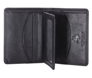 Visconti HT3 Mens Thin Soft Leather Small Bifold Wallet (Black) [Apparel]