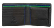Visconti Bond BD10 Mens Black Soft Thin Leather Bifold Wallet [Apparel]