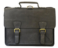 Visconti Hunter 16106B Distressed Leather Messenger Briefcase Backpack