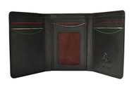 Visconti AG16 Pinehurst Mens Classic Style Trifold Wallet , Black Multi AUGUS...