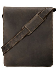 Visconti Leather Organizer Messenger Bag 18410 in Distressed Leather