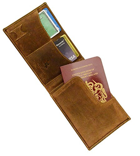 Passport & Cards Holder Wallet Case Real Leather Brand New in Box Visconti 2201