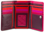 Visconti RB43 Multi Colored Soft Large Trifold Leather Ladies Wallet Gift Boxed