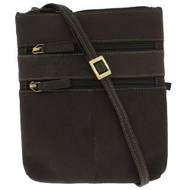 Visconti 18606 Woman's Leather Shoulder Bag / Messenger Crossbody Bag / Sling...