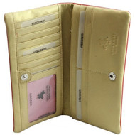 Visconti Minx CSM6 Ladies Large Soft Leather Checkbook Wallet Purse / Bifold ...