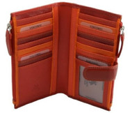 Visconti Bermuda RB100 Multi Color Womens Soft Leather Large Wallet / Purse /...