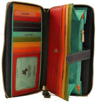 Visconti Multi Colored Soft Leather Ladies Wallet Spectrum 33 [Apparel]