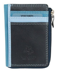 Visconti RB110 Phi Phi Womens Leather Slim ID Credit Card Holder Wallet / Pur...