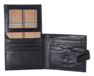 Visconti Monza 2 Mens ID Card Holder Leather Wallet in Italian Brown Gift Boxed