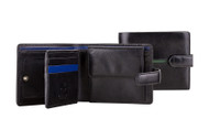 Visconti AER-30 Genuine Leather Tri Fold Wallet / ID Holder Wallet