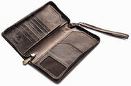 Visconti 728 Large Distressed Leather Travel Wallet for Passports, Tickets an...