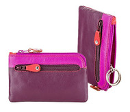 Visconti RB69 Multi Color Soft Leather Coin Purse Key Wallet With Key Chain (...