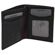 Visconti AP60 Thun Genuine Leather Mens Bi-fold Wallet