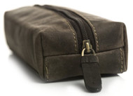 Visconti 731 Hunter Distressed Brown Leather Pencil Case/ Small Travel Makeup...