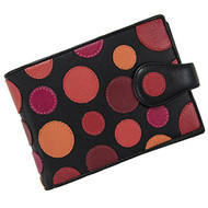 Visconti Genuine Leather P5 Polka Secure RFID Blocking Passport Travel Wallet...