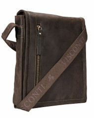 Visconti 16081 Distressed Oiled Genuine Leather Bag Messenger Cross-body Stylish Quality Bag