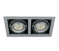 Downlight, European design gyro ring with swivel and tilt adjustment double