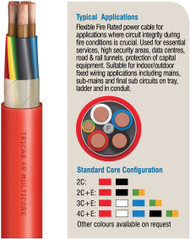 Flexible Fire Rated single core Cable, FR Series