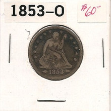 1856-O Liberty Seated Quarter