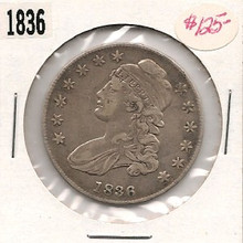 1836 Capped Bust Early Half Dollar