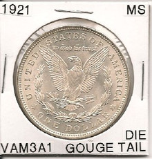 1921 Morgan Dollar VAM 3A1 MS