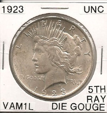 1923 Peace Dollar VAM 1L UNC