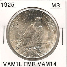 1925 Peace Dollar VAM 1L MS 330302926408