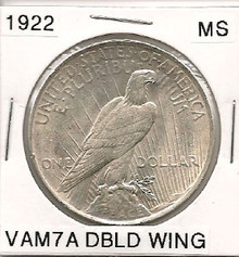 1922 Peace Dollar VAM 7A MS