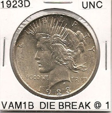 1923 D Peace Dollar VAM 1B UNC