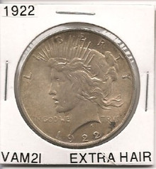 1922 Peace Dollar VAM 2I