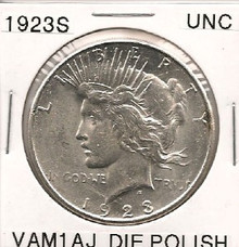 1923 S Peace Dollar VAM 1AJ UNC