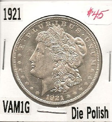 1921 Morgan Dollar VAM 1G