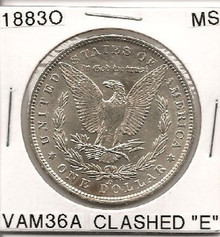 1883 O Morgan Dollar VAM 36A UNC
