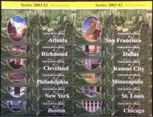 COMPLETE SET 12 RESERVE BANKS 2003 $2 SINGLE STAR NOTES LOW SERIAL NUMBERS RARE