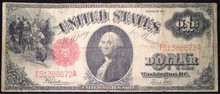 SERIES 1917 LARGE SIZE 1 DOLLAR BILL RED SEAL