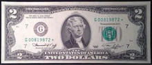 SERIES 1976 G 2 DOLLAR FEDERAL RESERVE STAR NOTE