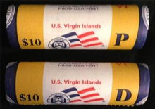 2009 P&D SET U.S. VIRGIN ISLANDS MINT WRAPPED ROLLS
