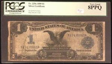 Fr. 229a 1899 RAREST Black Eagle SILVER CERTIFICATE PCGS CERTIFIED VG 8 PPQ