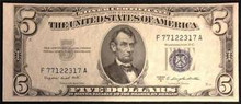 SERIES 1953 B UNITED STATES SILVER CERTIFICATE UNCIRCULATED