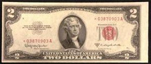 SERIES 1953 C UNITED STATED FEDERAL RESERVE RED SEAL STAR NOTE UNCIRCULATED
