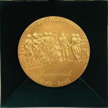 UNITED STATES MINT BICENTANNIAL 3'' BRONZE MEDAL
