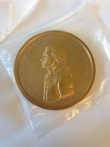 THOMAS JEFFERSON UNITED STATES PRESIDENTIAL 3'' AND 1 1/2'' BRONZE MEDAL