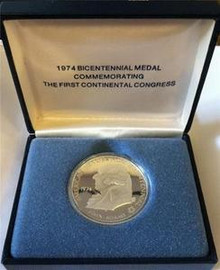 1976 BICENTENNIAL MEDAL COMMEMORATING THE FIRST CONTINENTAL CONGRESS 90% SILVER