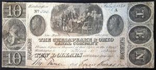 1810 THE CHESAPEAKE & OHIO CANAL COMPANY 10 DOLLARS HAND SIGNED VF