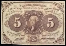 1862 UNITED STATES POSTAGE CURRENCY  FR 1230 CH UNC