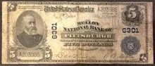 1902 THE MELLON NATIONAL BANK OF PITTSBURGH PA. CHARTER # 6301 HAND SIGNED VG
