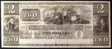 1800's THE NEW ENGLAND COMMERCIAL BANK NEW PORT RHODE ISLAND 2 DOLLAR UNC 330730800787